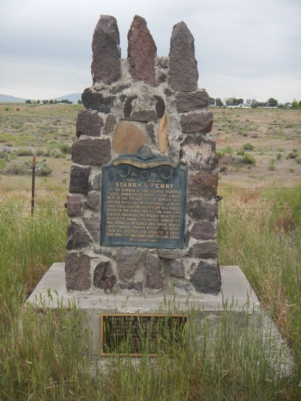 Starrh's Ferry Marker image. Click for full size.
