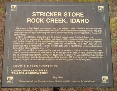 Stricker Store Marker image. Click for full size.