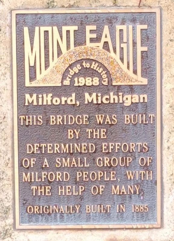 Mont Eagle Marker. Click for full size. Mont Eagle Marker image. Click for full size.