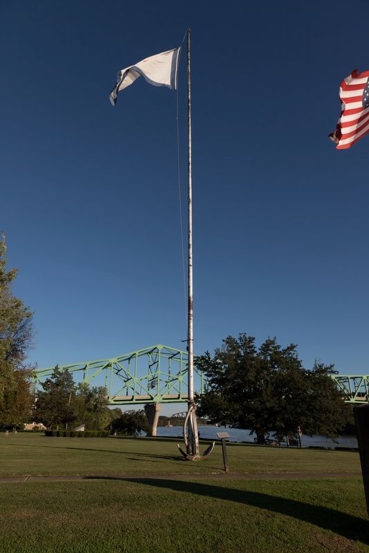 Flag Pole with the Sallie Marmet Anchor image. Click for full size.