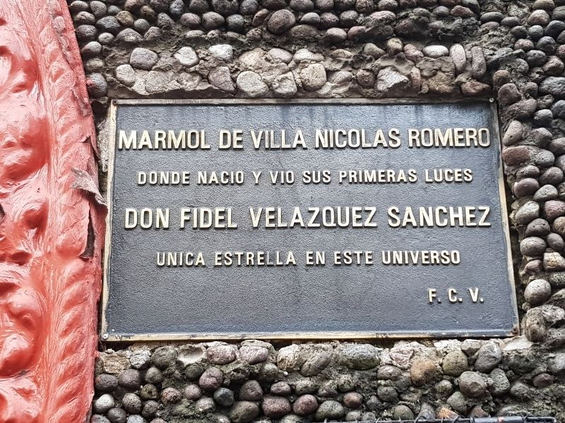 Fidel Velázquez Sánchez Marker image. Click for full size.