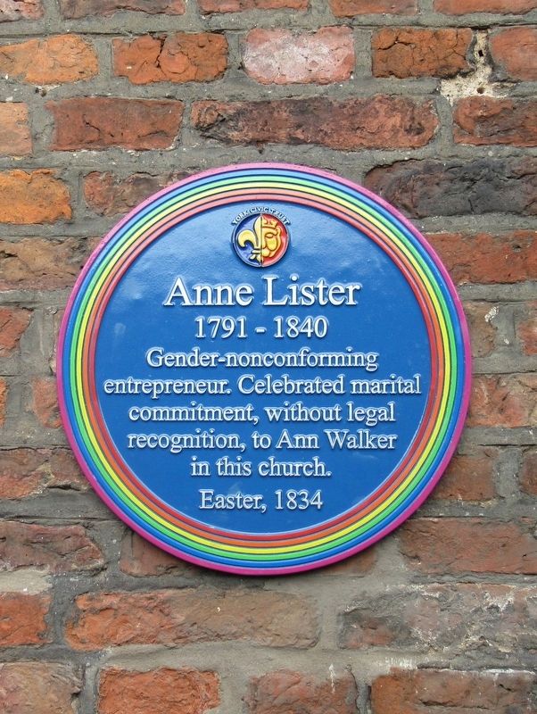 Anne Lister Marker image. Click for full size.
