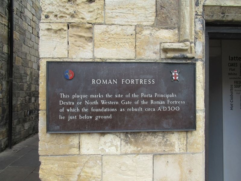Roman Fortress Marker. Click for full size. Roman Fortress Marker image. Click for full size.