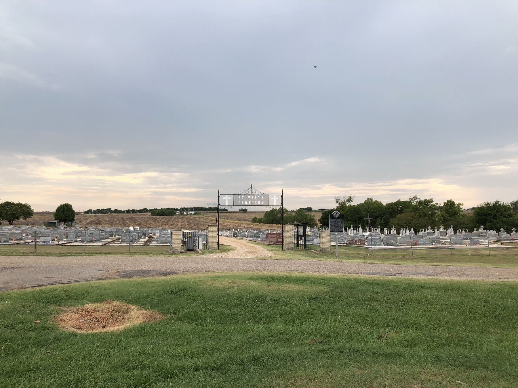 St. Mary's Cemetery with Marker image. Click for full size.