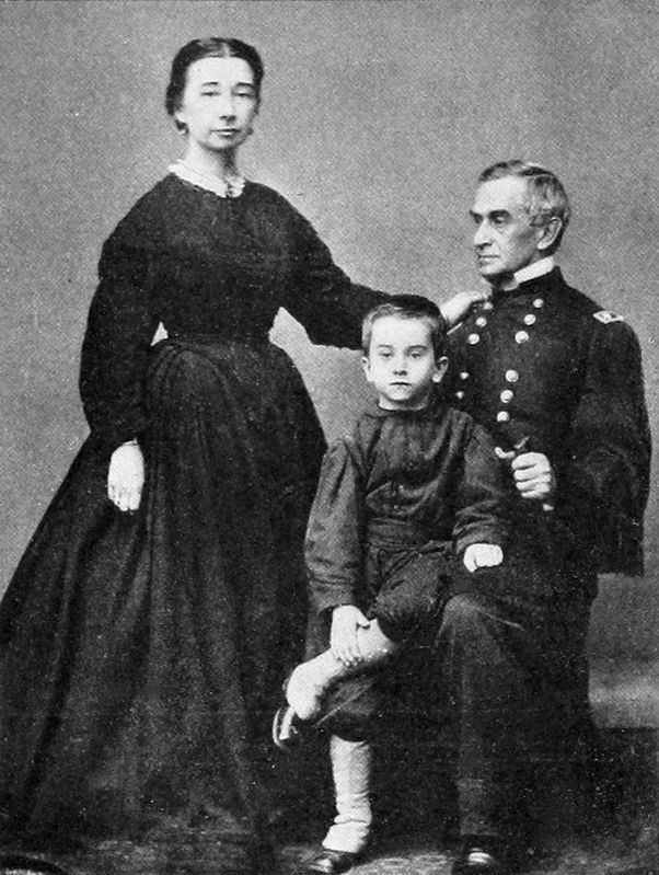 The Anderson Family<br>Eliza Bayard Anderson, Robert Jr. and Major Anderson. image. Click for full size.