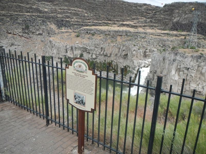 Snake River Canyon Gold Rush Marker image. Click for full size.