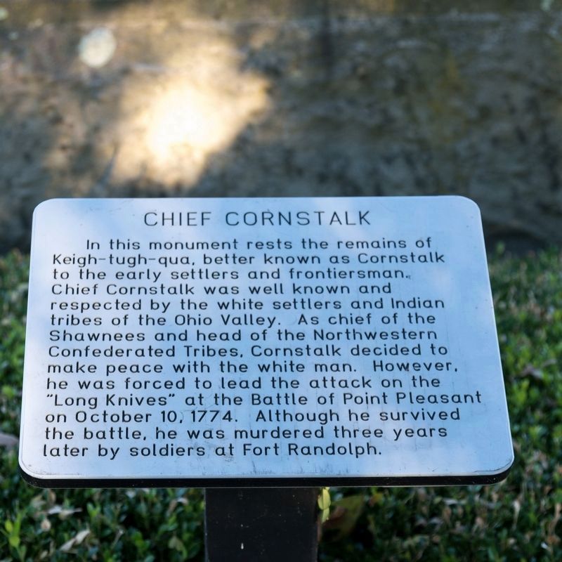Chief Cornstalk Marker image. Click for full size.
