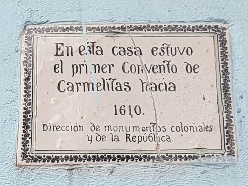 Convent of the Carmelitas Marker image. Click for full size.