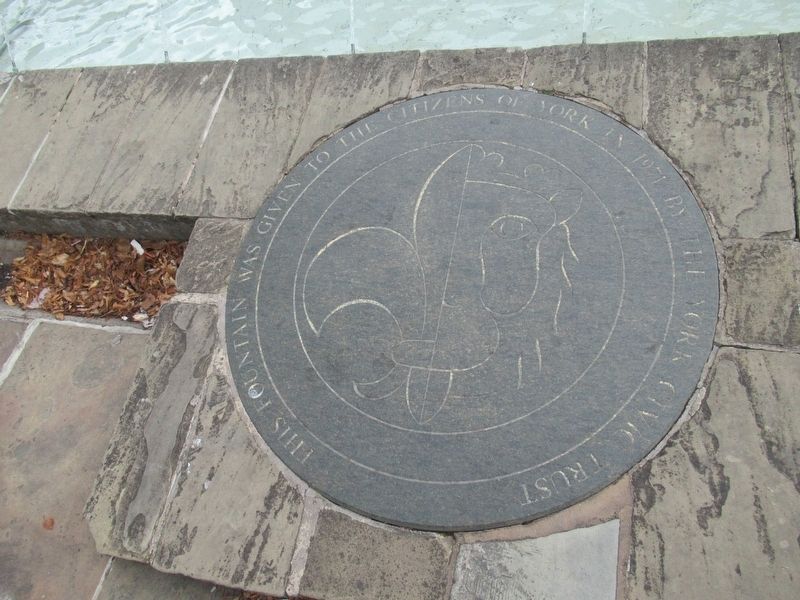 Foundation of York Fountain Marker. Click for full size. Foundation of York Fountain Marker image. Click for full size.
