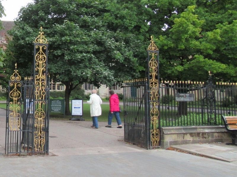 Exhibition Square Marker at the right of the gateway. Click for full size. Exhibition Square Marker at the right of the gateway image. Click for full size.