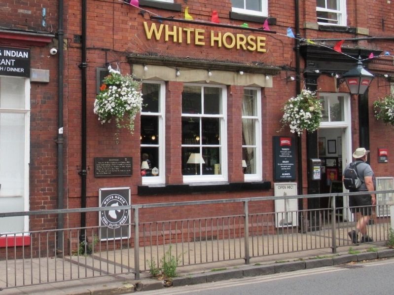 Bootham Marker on the White Horse Pub image. Click for full size.