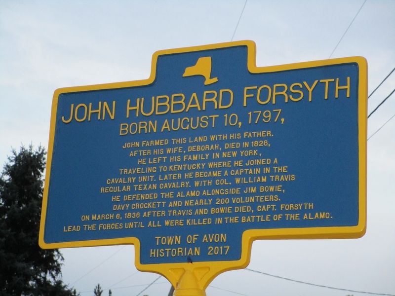 John Hubbard Forsyth Marker image. Click for full size.
