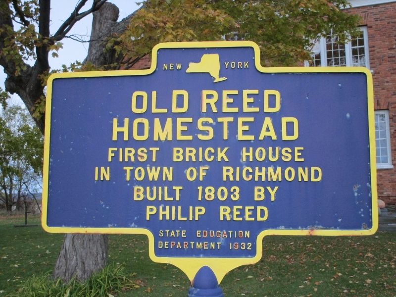 Old Reed Homestead Marker image. Click for full size.