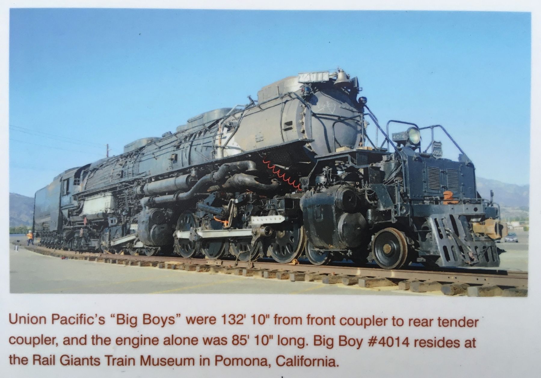 "Big Boy" Marker Detail image. Click for full size.