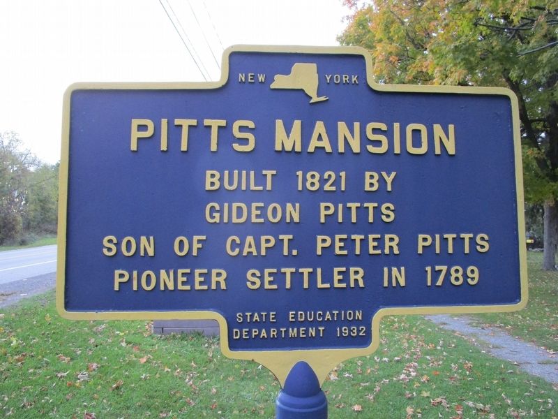 Pitts Mansion Marker image. Click for full size.