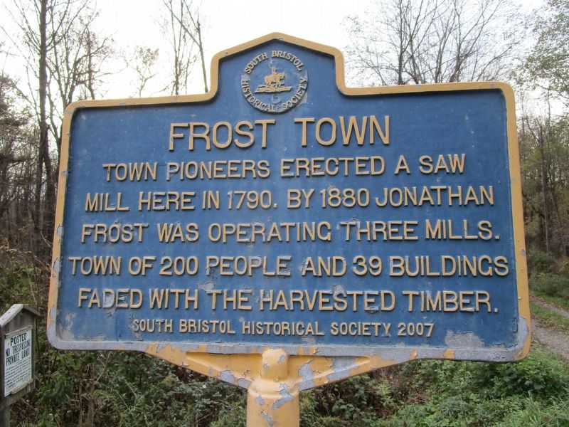 Frost Town Marker image. Click for full size.