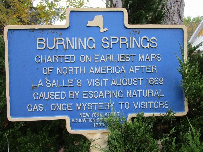 Burning Springs Marker image. Click for full size.