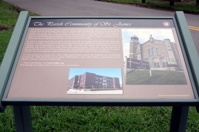 The Parish Community of St. James Marker. Click for full size. The Parish Community of St. James Marker image. Click for full size.