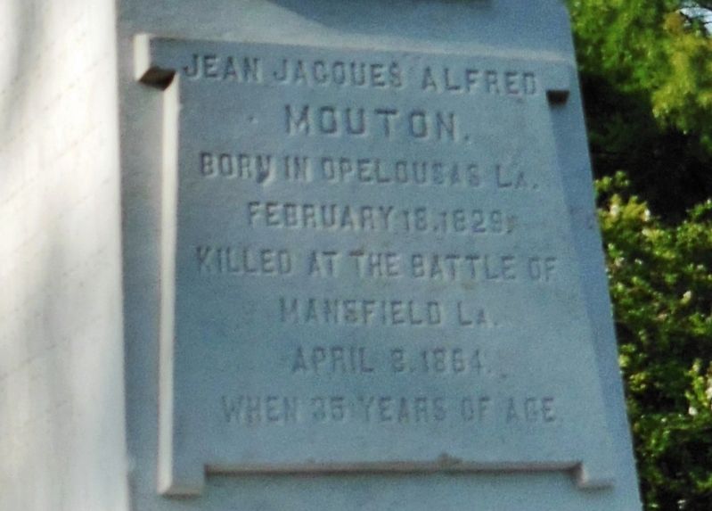 Jean Jacques Alfred Mouton Marker. Click for full size. Jean Jacques Alfred Mouton Marker image. Click for full size.