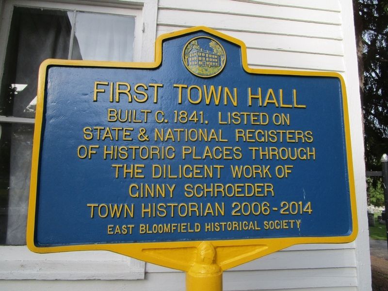 First Towm Hall Marker. Click for full size. First Towm Hall Marker image. Click for full size.