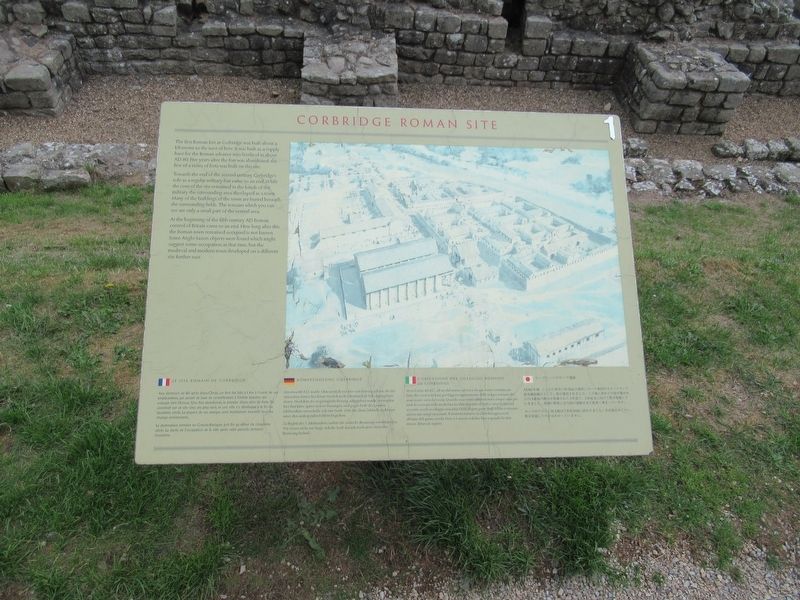 Corbridge Roman Site Marker image. Click for full size.