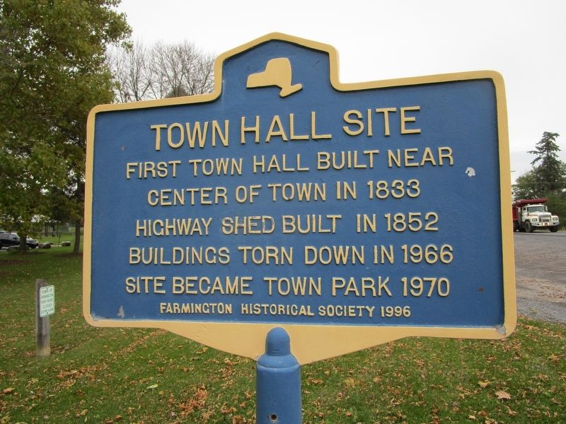 Town Hall Site Marker image. Click for full size.