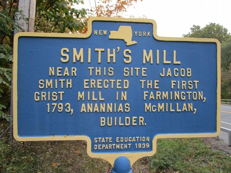 Smith's Mill Marker image. Click for full size.