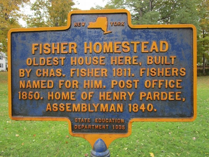 Fisher Homestead Marker image. Click for full size.