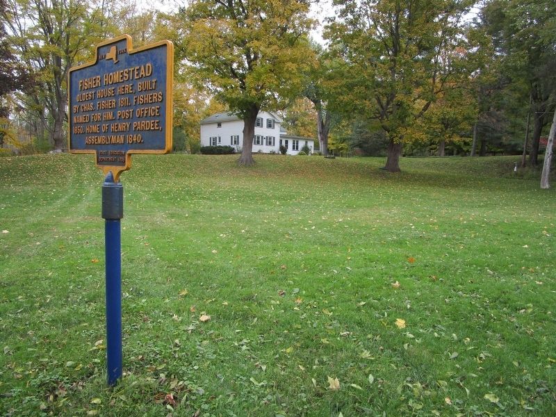 Fisher Homestead & Marker image. Click for full size.
