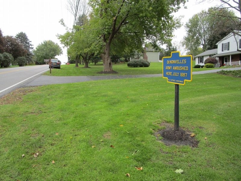 DeNonville's Army Ambushed Marker image. Click for full size.