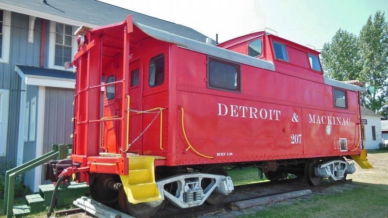 Detroit & Mackinac Caboose #207 (<i>located on north side of the Grayling Depot</i>) image. Click for full size.