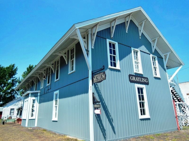 Grayling Depot (<i>southeast corner</i>) image. Click for full size.