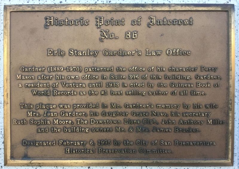 Gardner�s Law Office Marker image. Click for full size.