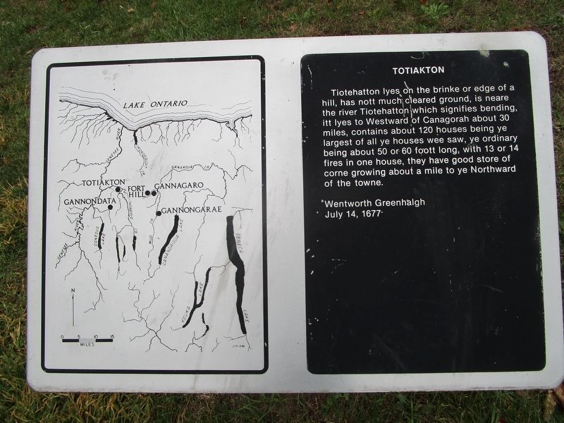 Totiakton Marker. Click for full size. Totiakton Marker image. Click for full size.