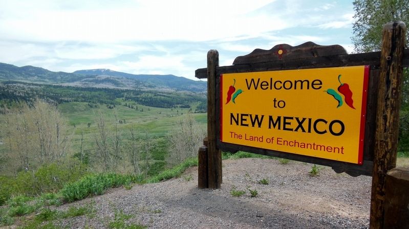 Welcome to New Mexico (<i>located on State Highway 17, near marker</i>) image. Click for full size.