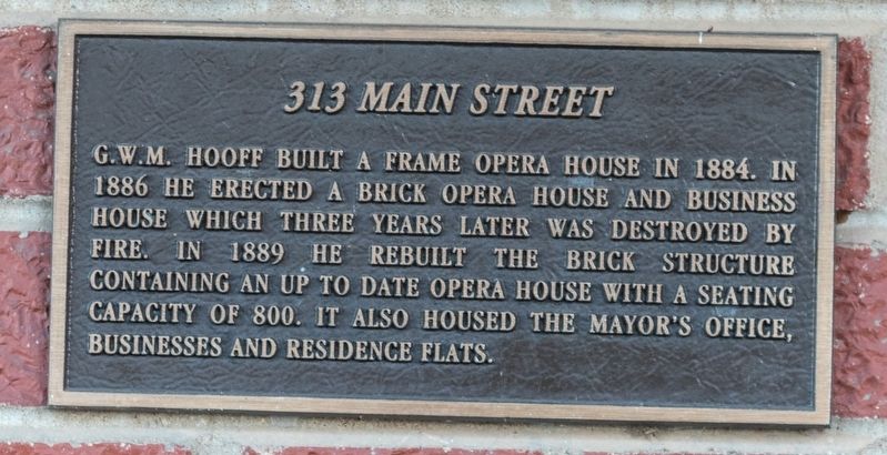 313 Main Street Marker image. Click for full size.