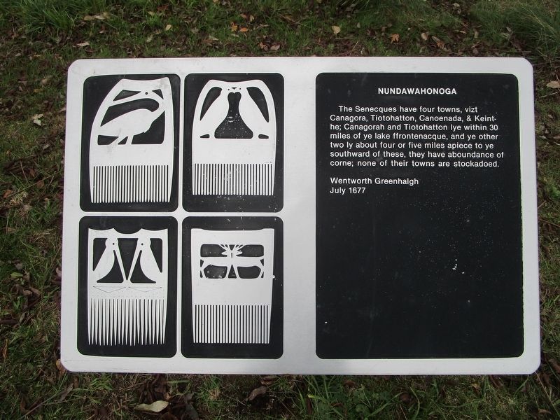 Nundawahonoga Marker. Click for full size. Nundawahonoga Marker image. Click for full size.