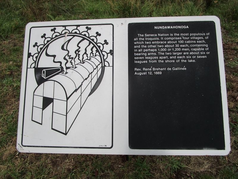 Nundawahonoga Marker. Click for full size. Nundawahonoga Marker image. Click for full size.