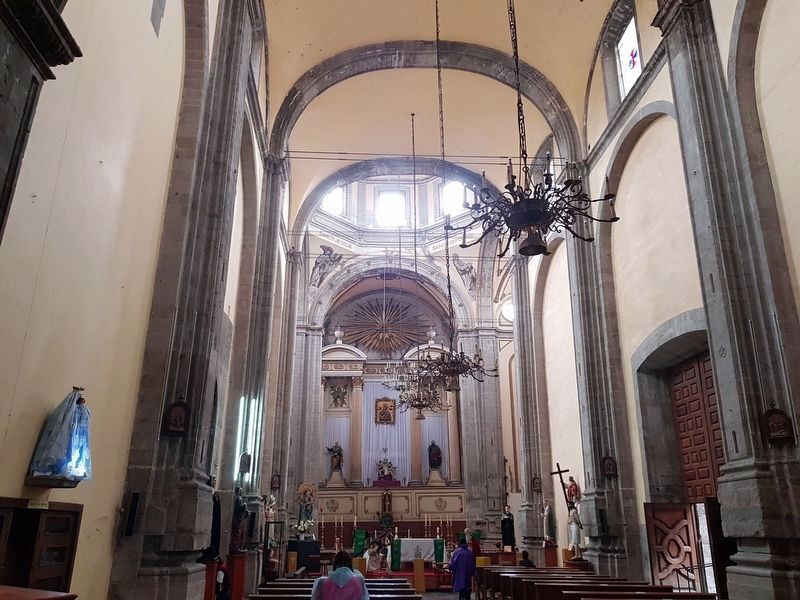 An interior view of the altar of the Temple of Santa In�s image. Click for full size.