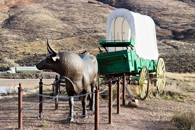 Ox and Wagon Sculpture image. Click for full size.