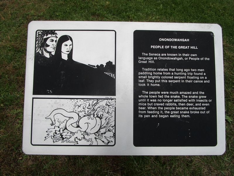 Onondowahgah Marker. Click for full size. Onondowahgah Marker image. Click for full size.
