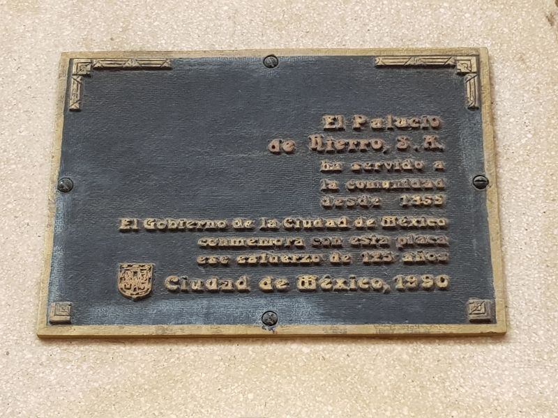 El Palacio de Hierro Marker image. Click for full size.