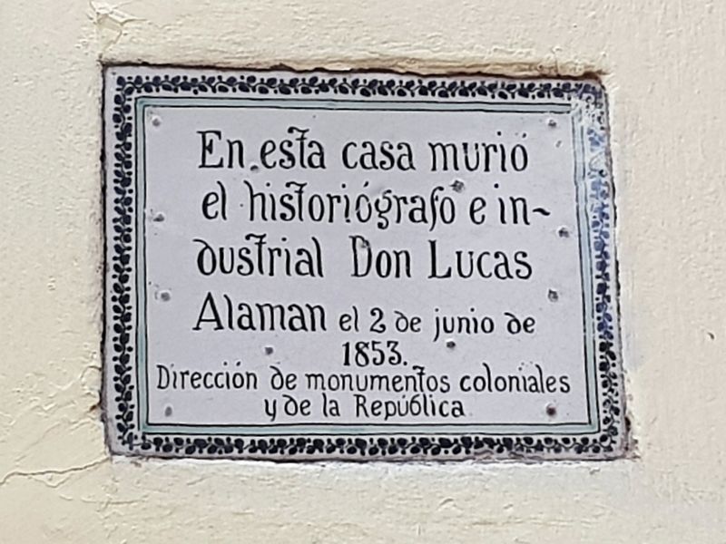 Lucas Alamán Marker image. Click for full size.