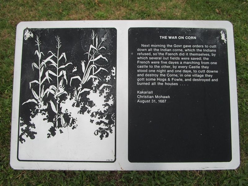 The War on Corn Marker. Click for full size. The War on Corn Marker image. Click for full size.
