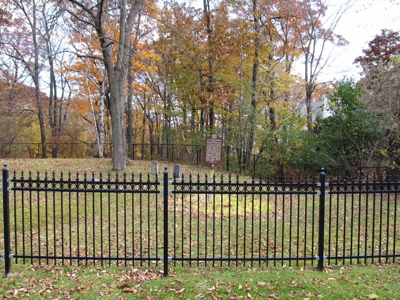 Fox Point School and Burying Ground Marker. Click for full size. Fox Point School and Burying Ground Marker image. Click for full size.