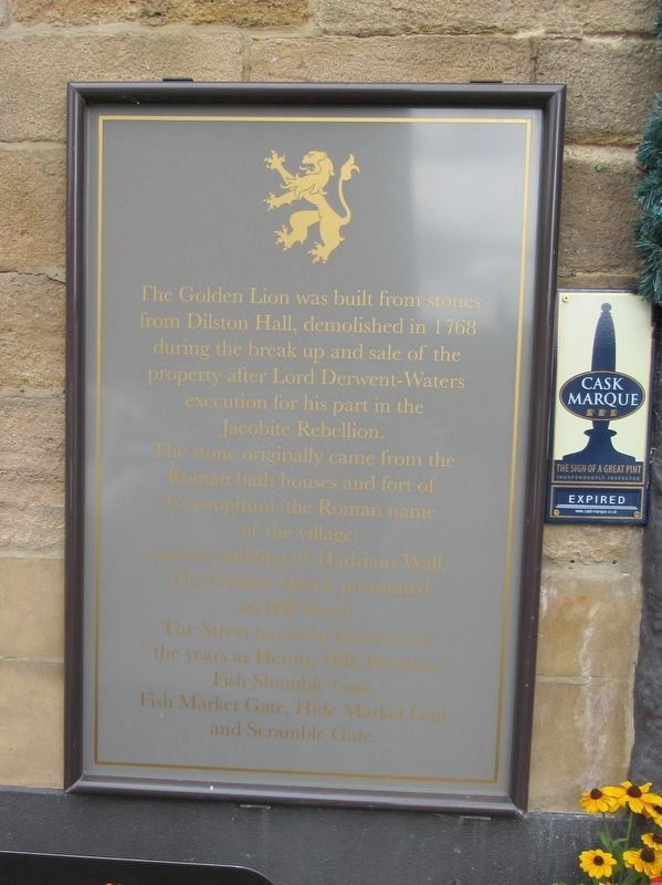 The Golden Lion Marker. Click for full size. The Golden Lion Marker image. Click for full size.