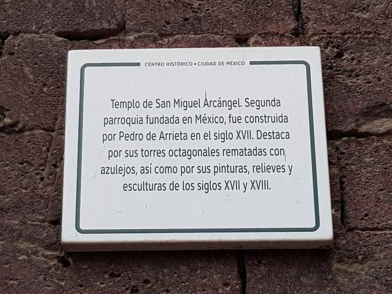 Temple of San Miguel Arcngel Marker image. Click for full size.