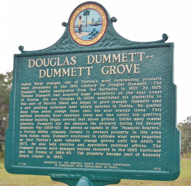 Douglas Dummett - Dummett Grove Marker image. Click for full size.