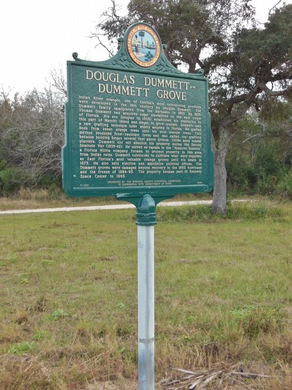 Douglas Dummett - Dummett Grove Marker (<i>tall view</i>). Click for full size. Douglas Dummett - Dummett Grove Marker (<i>tall view</i>) image. Click for full size.
