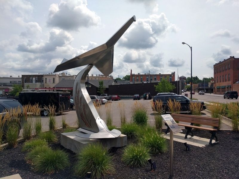 "Growing Progress" Sculpture and Marker. Click for full size. "Growing Progress" Sculpture and Marker image. Click for full size.